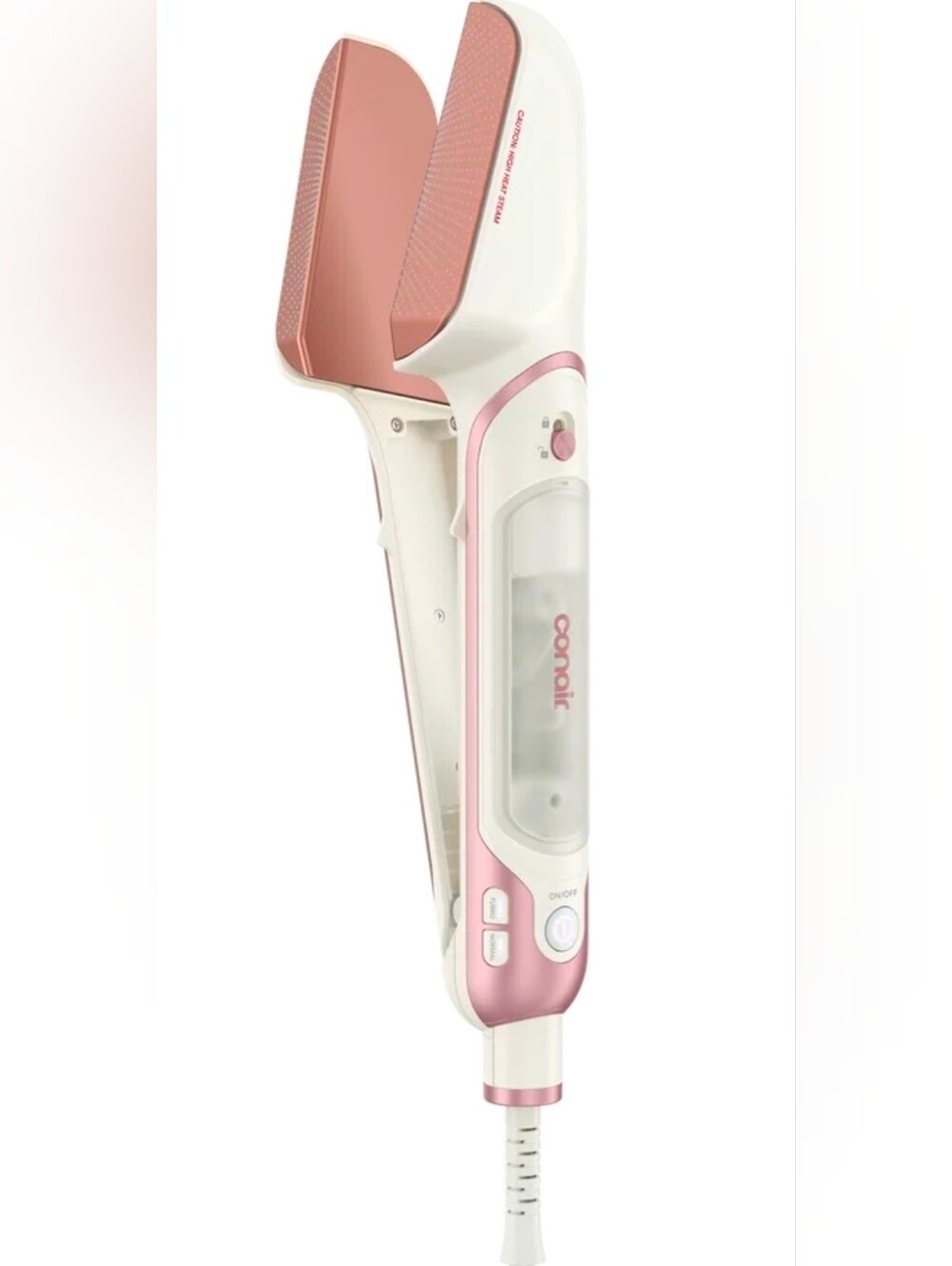 Conair Pink/White 3-in-1 Steam Press Iron